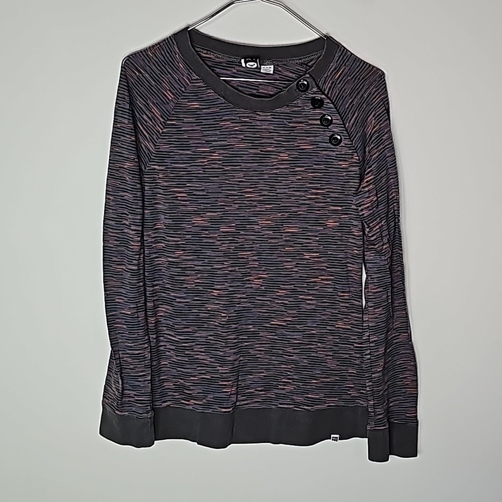 Roxy XL purple and gray long sleeve shirt